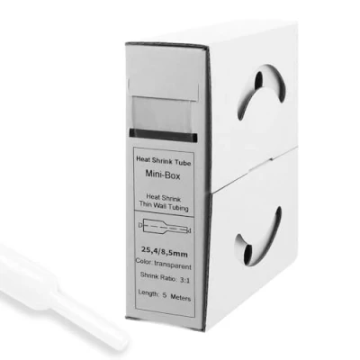 Abbildung von Offgridtec 5m Schrumpfschlauch mit Kleber 24mm&gt;8mm transparent Ratio 3:1