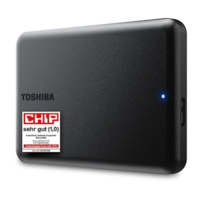 Abbildung von Toshiba Canvio Partner 2TB Portable 2.5&#039;&#039; Externe Festplatte, USB 3.2, Mac &amp; Windows kompatibel. Xbox, PS4, PS5