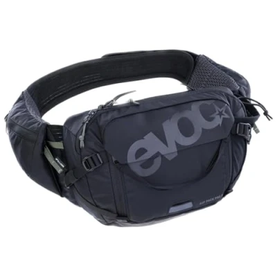 Abbildung von EVOC HIP PACK PRO 3, Hüfttasche (AERO FLEX Hüftgurt, AIR FLOW CONTACT SYSTEM, Mesh Material, Werkzeugfach, Bauchtasche, perfekt für Trail Liebhaber, One Size), Schwarz