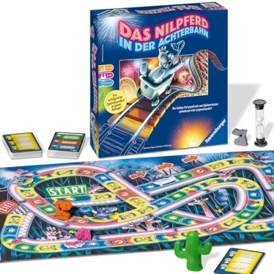 Abbildung von Ravensburger 26772 Nilpferd in der Achterbahn Gesellschaftsspiel für die ganze Familie, Spiel Erwachsene und Kinder ab 10 99 Jahren, 3 12 Spieler Partyspiel