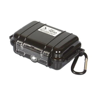Abbildung von PELI 1020 Wasserdichtes Micro Case Schutzetui, IP67 Zertifiziert, 0,5L Volumen, Schwarz/ Schwarze Gummieinlage
