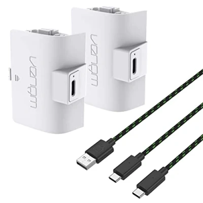 Abbildung von Venom 1100 mAh Akku mit hoher Kapazität, Doppelpack Weiß (Xbox Series X &amp; S/Xbox One)