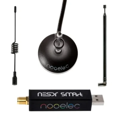 Abbildung von Nooelec RTL SDR v5 NESDR SMArt HF/VHF/UHF (100kHz 1,75GHz) Softwaredefiniertes Radio. Premium RTLSDR mit 0,5 PPM TCXO, SMA Eingang, Aluminiumgehäuse. RTL2832U &amp; R820T2 (R860) basiertes Funkgerät