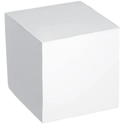 Abbildung von Herlitz Notizklotz Blanko Geleimt mit Deckblatt, 1 Stück in Folienpackung, 900 Blatt, 9 x cm, weiß