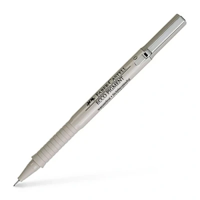 Abbildung von FABER CASTELL 166199 Tintenschreiber Ecco Pigment, 0.1 mm, schwarz