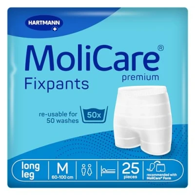 Abbildung von MoliCare Premium Fixpants: waschbare Inkontinenz Fixierhosen, passend für Form und Form, M, 25 Stück