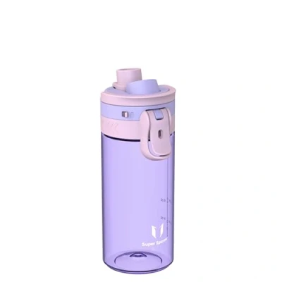Abbildung von Super Sparrow Trinkflasche Kinder Tritan Wasserflasche 500ml BPA frei Ideale Sportflasche Ein Klick Schnellfluss TouchGulp Trinkflaschen Leicht, Nachhaltig