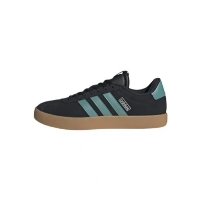 Abbildung von adidas Vl Court 3.0 Shoes Herren Schuhe, Core Black Powder Teal Silver Met, 36 2/3 EU