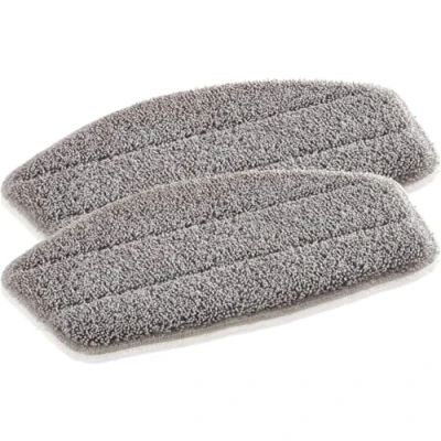 Abbildung von Leifheit 2er Set Ersatzpads Dampfreiniger CleanTenso, Dampfbesen Wischbezug für eine porentiefe Reinigung, Dampfmop Ersatz mit Klettunterseite