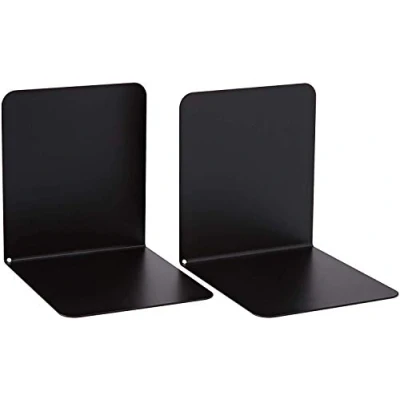 Abbildung von ALCO Albert 4302 11 Buchstützen aus Metall, 130 x 140 mm, schwarz, 1 Paar