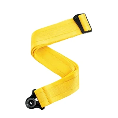 Abbildung von D&#039;Addario Accessories Auto Lock Gitarrengurt mit Verschluss Locking Guitar Strap Mildes Gelb, Nylon