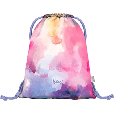 Abbildung von Baagl Turnbeutel für Mädchen und Damen Schuhbeutel, Schule Kindergarten Sportbeutel, Sportrucksack (Painting)