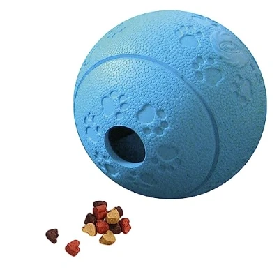 Abbildung von Nobby Vollgummi Snackball blau 11 cm