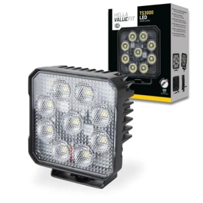 Abbildung von HELLA Valuefit TS3000 LED Arbeitsscheinwerfer 12V 24V 3000 echte Lumen Nahfeldausleuchtung starke Lichtleistung in kompaktem Design Offroad Scheinwerfer für Traktor LKW SUV ATV 1GA 357 112 002