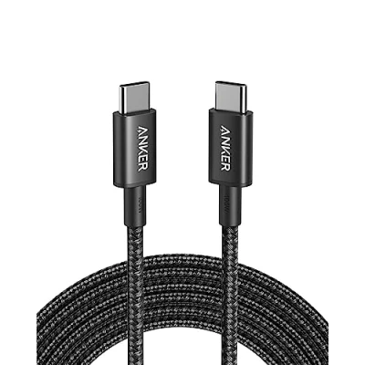 Abbildung von Anker USB C Kabel, 100W auf Ladekabel 3m lang für iPhone 16/15 Serie, MacBook Pro/Air, iPad Galaxy S24/S23, Pixel, Switch, LG und mehr (Schwarz)