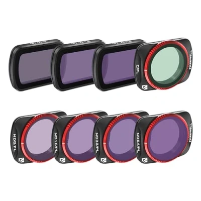 Abbildung von Freewell QuickSwap ND/PL, ND, CPL Filter Set für Osmo Pocket 3: Mühelose Installation, lebendige Farbe, Gimbal Kompatibilität, 8 Stück