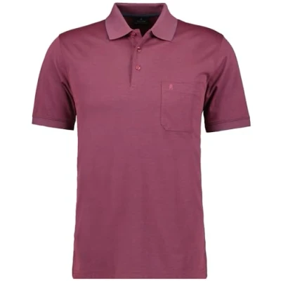 Abbildung von Ragman Softk Poloshirt aubergine, Herren, Größe: Medium, Aubergine