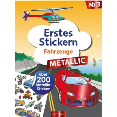 Abbildung von Erstes Stickern Metallic Fahrzeuge: Über 200 Sticker Stickerheft mit Folienstickern ab 3 Jahren