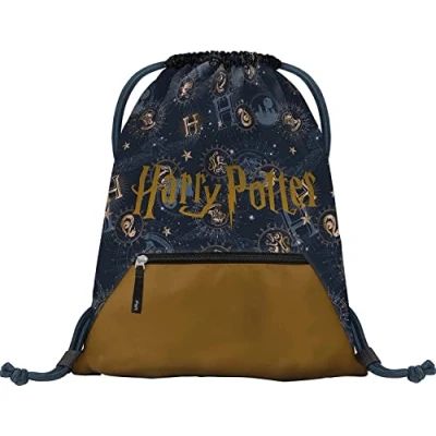 Abbildung von Baagl Turnbeutel für Jungen Mädchen, Wasserdichte Schuhbeutel Kinder, Schule und Kindergarten Sportbeutel, Sportsack (Harry Potter Hogwarts)