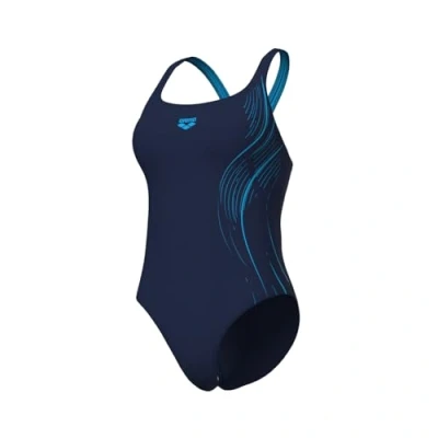 Abbildung von arena Damen Women&#039;s Scratch Control Pro Back B One Piece Swimsuit, Navy Turquoise, 42 EU