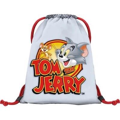 Abbildung von Baagl Turnbeutel Kindergarten, Sportbeutel für Jungen, Mädchen, Turnsackerl Kinder Sport Beutel Schuhbeutel Sportsack (Tom &amp; Jerry)