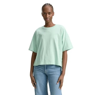 Abbildung von TOM Tailor Denim Tshirt basic, Damen, Größe: XXL, Mint jade turqouise