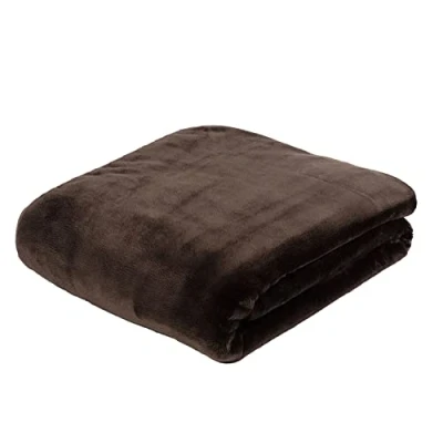 Abbildung von Gözze Premium Cashmere Feeling Wohn und Kuscheldecke, 500 g/m², 180 x 220 cm Schoko