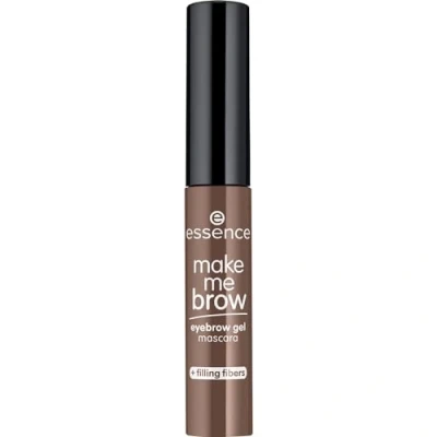 Abbildung von essence make me BROW eyebrow gel mascara, Augenbrauengel, Nr. 02, Braun, vegan, ohne Mikroplastikpartikel, Nanopartikel frei, Parfüm, 1er Pack (3.8ml)
