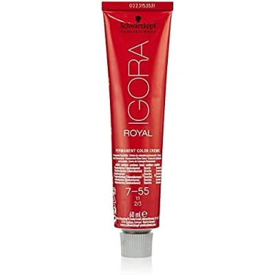 Abbildung von Schwarzkopf IGORA Royal Premium Haarfarbe 7 55 mittelblond gold extra, 1er Pack, 60ml