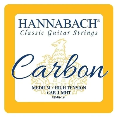 Abbildung von Hannabach 652719 Klassikgitarrensaiten CARBON Medium / High Tension Diskant 3er