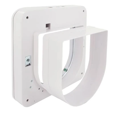 Abbildung von PetSafe Tunnelverlängerung für Petporte Smart Flap, Einbau von Katzenklappe in Dicke Türen und Wände, weiß, 4 cm