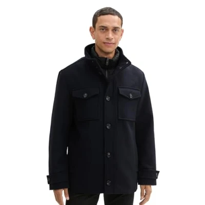 Abbildung von TOM Tailor 2IN1 Outdoorjacke, Herren, Größe: Large, Sky captain blue