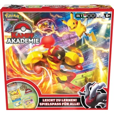 Abbildung von Pokémon Sammelkartenspiel: Kampfakademie 2024 (Pikachu ex, Crimanzo ex &amp; Darkrai ex)