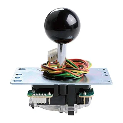 Abbildung von SANWA Denshi JLF TP 8YT Arcade Joystick Teil mit Kugelgriff, 4 und 8 fach verstellbar, Hori Fight Stick Reparaturteil, kompatibel Mad Catz SF4 Turnier