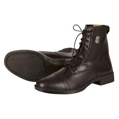 Abbildung von Kerbl Unisex Erwachsene Reitstiefelette Schnürstiefelette Monaco Glattleder Reitstiefel, Schwarz (schwarz 19 0303), 40