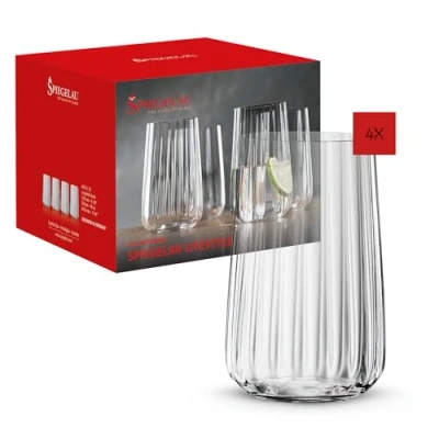 Abbildung von Spiegelau 4 teiliges Longdrinkglas Set, Cocktailgläser, Kristallglas, 510 ml, LifeStyle, 4450179