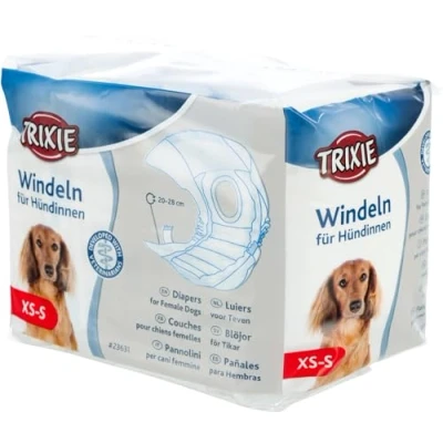 Abbildung von TRIXIE Windeln für Hündinnen, XS S Taillenumfang 20 28 cm, 12 Stück, 23631