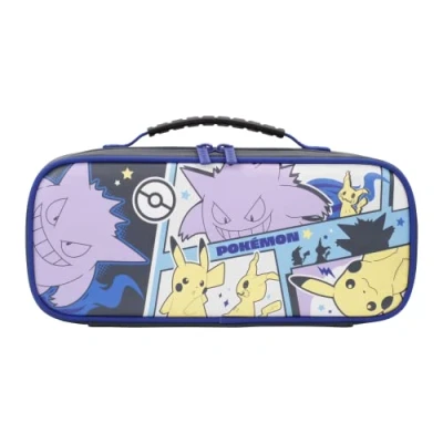 Abbildung von HORI Nintendo Switch Cargo Pouch Compact (Pikachu, Gengar, &amp; Mimikyu) Split Pad Compatible Travel Case Pokémon Officially Licensed