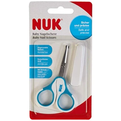 Abbildung von NUK Baby Nagelschere, sicher und präzise, blau, 1 Stück