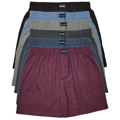 Abbildung von MioRalini TOPANGEBOT Boxershorts farbig weich &amp; locker in neutralen Farben klassischen Unifarben Herren Boxershort, 6 Stück Ohne Eingriff 01, 5XL 11