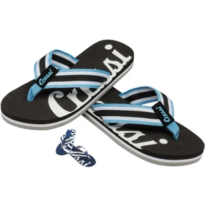 Abbildung von Cressi Flip Flop Portofino, Schwarz/HellBlau, 42, XVB9575142