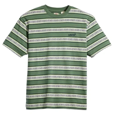 Abbildung von Levi&#039;s TAB Vintage TEE Tshirt basic, Herren, Größe: Small, Otis geo stripe dark forest