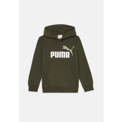 Abbildung von Puma LOGO Hoodie Unisex Sweatshirt für Kinder, Größe: 176, Dark olive