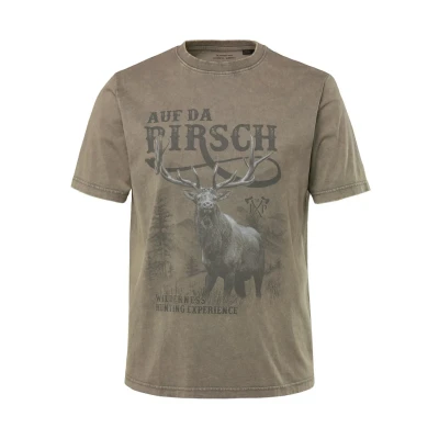 Abbildung von JP1880 À Manches COURTES, COL ROND ET Grand SUR LA Poitrine LOOK Vintage Inspiration Costume Traditionnel Bavarois Tshirt print, Herren, Größe: Large