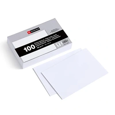 Abbildung von Miquelrius Karteikarten, 100 glatte Notizkarten, Lernkarten, 200 g/m² Offset Kartenpapier, Größe x 150 mm