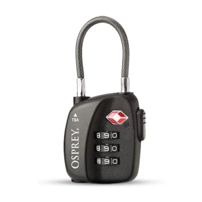 Abbildung von Osprey TSA 3 Dial Cable Lock Black Snowboard Werkzeug