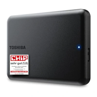 Abbildung von Toshiba Canvio Partner 1TB Portable 2,5&quot; Externe HDD, USB 3.2 Gen 1, kompatibel mit Mac und Windows, betrieben
