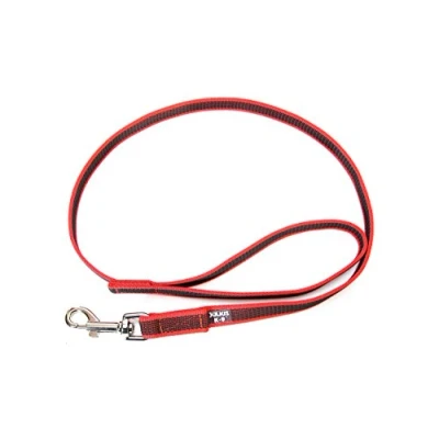 Abbildung von IDC Color &amp; Gray gumierte Leine, 20 mm x 1,2 m mit Schlaufe, Rot Grau