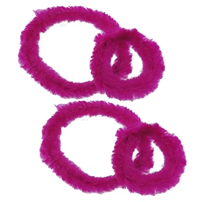 Abbildung von 2 Paar Fahrradputzringe, Nabenputzringe in verschiedenen Farben (pink)