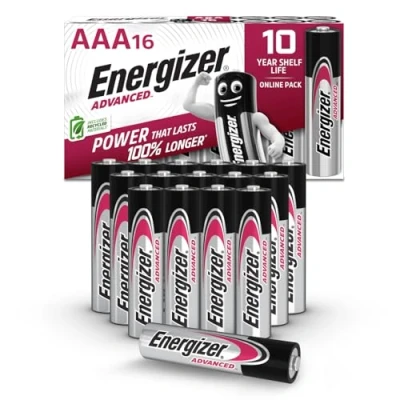 Abbildung von Energizer Advanced AAA Batterien 1,5V Alkaline, Leistungsstark &amp; Langlebig, Packung mit 16 Stück